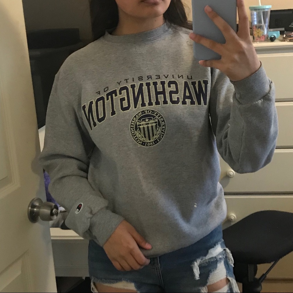 small university of washington champion sweater
